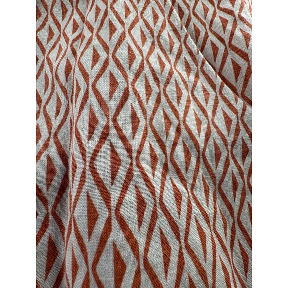 Onia Mens XXL Geometric Print Short Sleeve Button Down Shirt Resort Summer - Picture 4 of 7